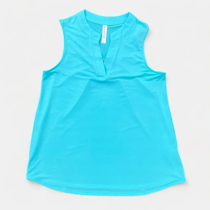 Neon Blue Lizzy Tank Top sold by ZZs
