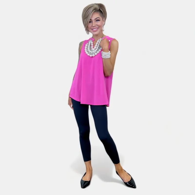 Magenta Lizzy Tank Top sold by ZZs