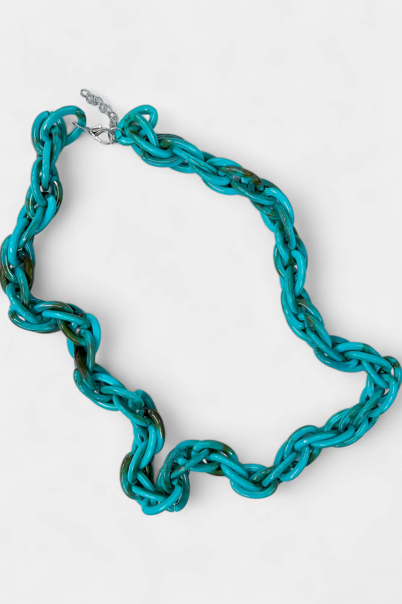 Turquoise Chain Link Long Necklace sold by ZZs product image thumbnail 2