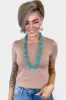 Turquoise Chain Link Long Necklace sold by ZZs
