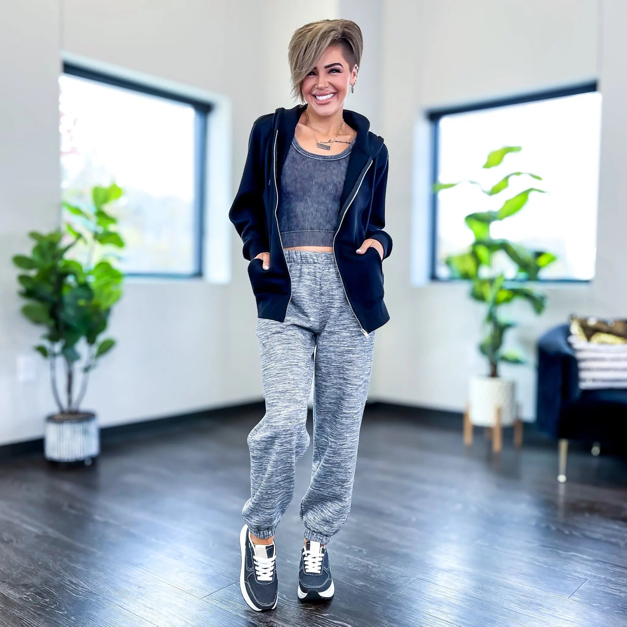 Ash Black Ribbed Cropped Tank sold by ZZs product image thumbnail 5