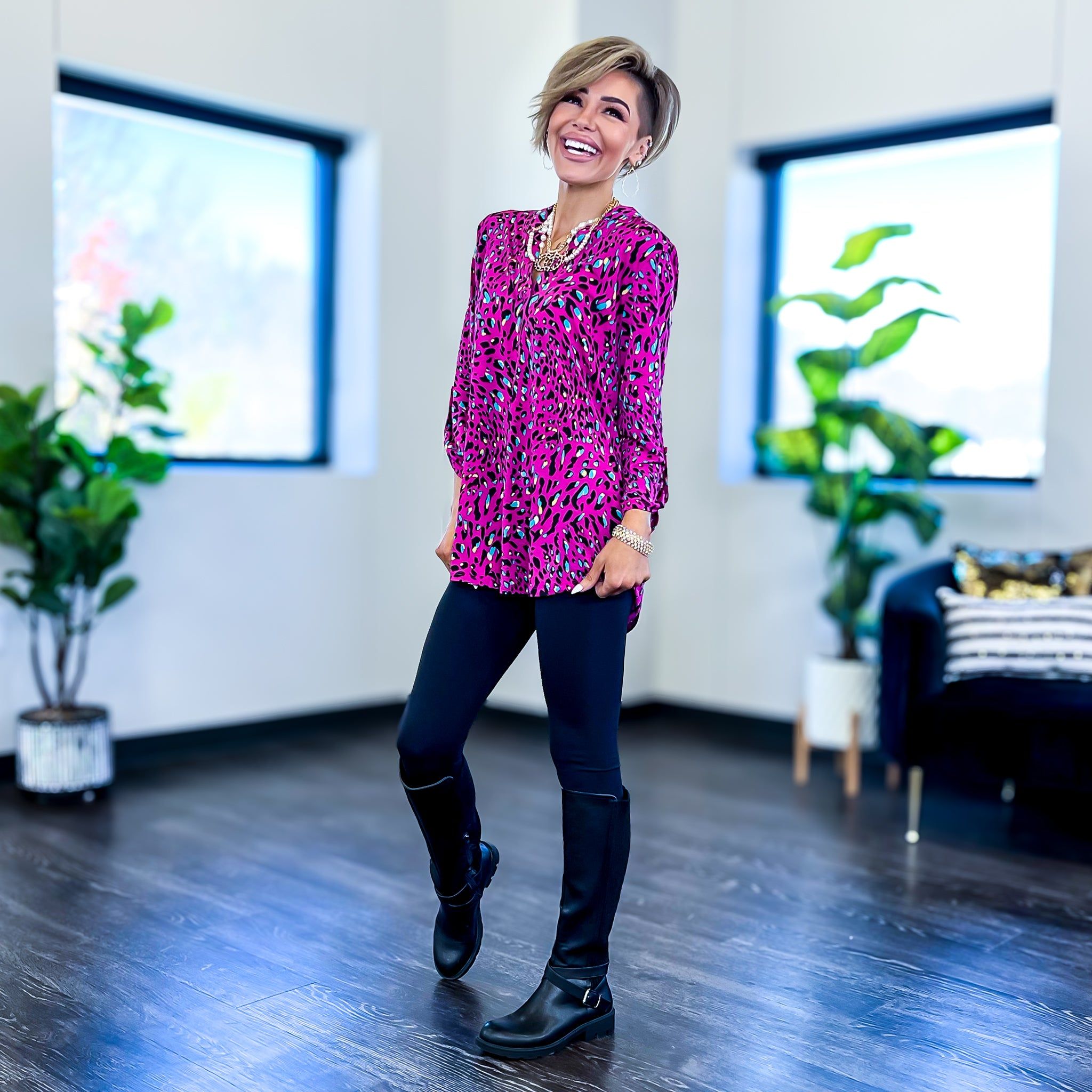 Magenta Animal Lizzy Top sold by ZZs product image thumbnail 5