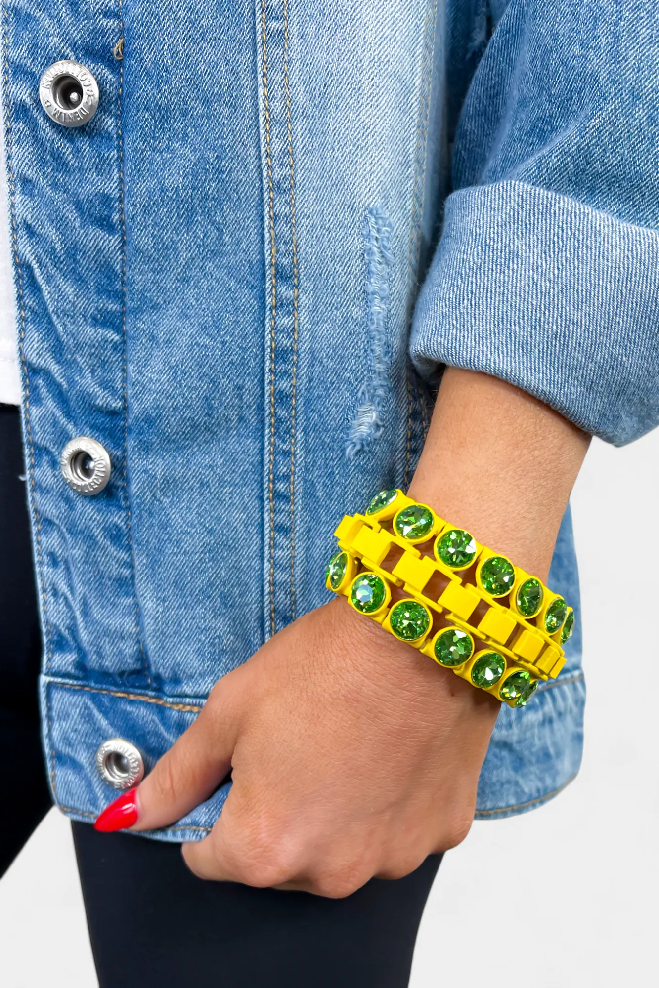 Rhinestone Trim Stretch Bracelet sold by ZZs product image thumbnail 4