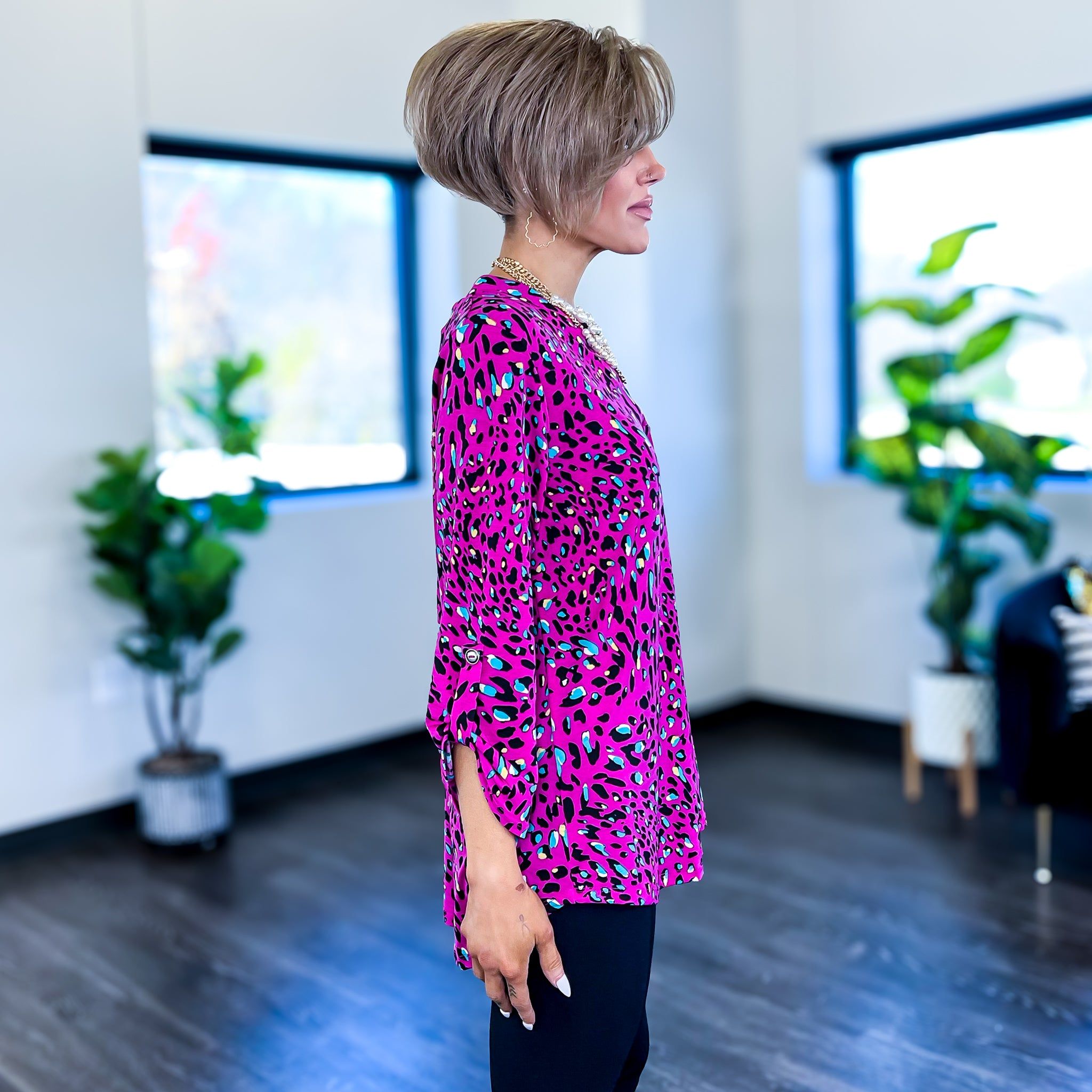 Magenta Animal Lizzy Top sold by ZZs product image thumbnail 4