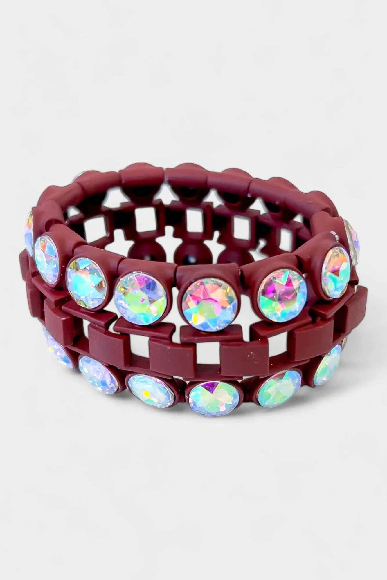 Rhinestone Trim Stretch Bracelet sold by ZZs product image thumbnail 2