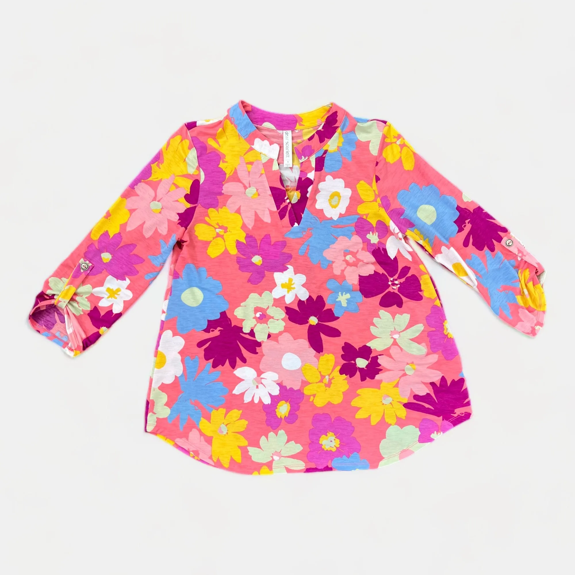 Coral Floral Lizzy Top sold by ZZs product image thumbnail 3