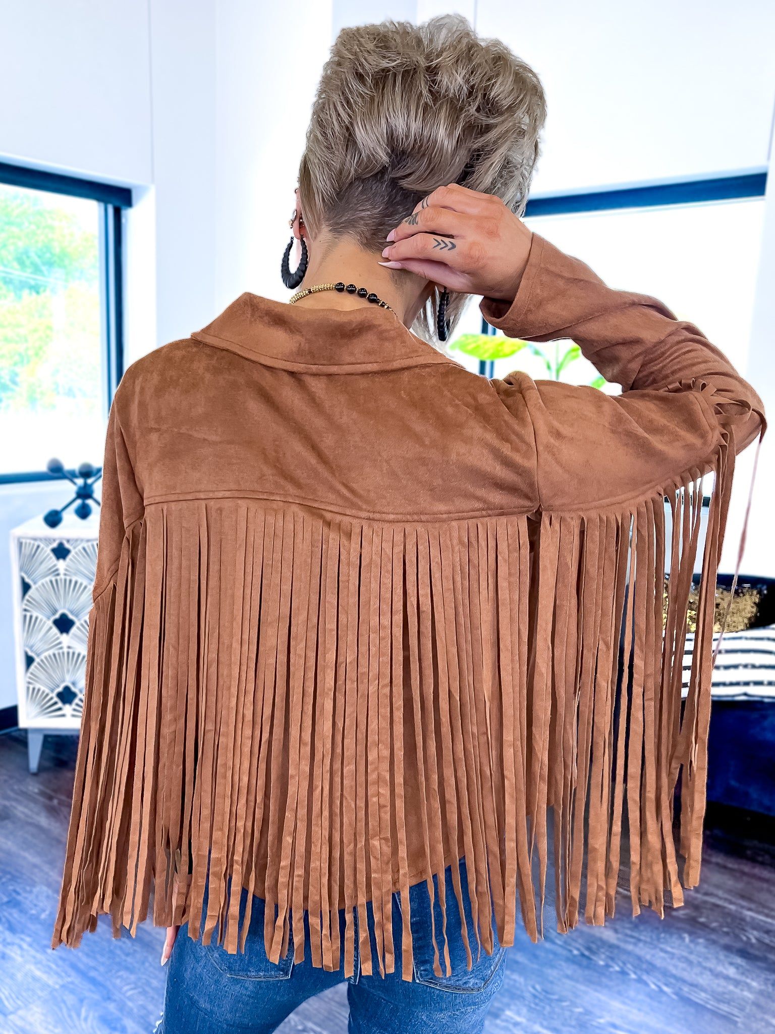 Fringe Jacket | Camel sold by ZZs product image thumbnail 5