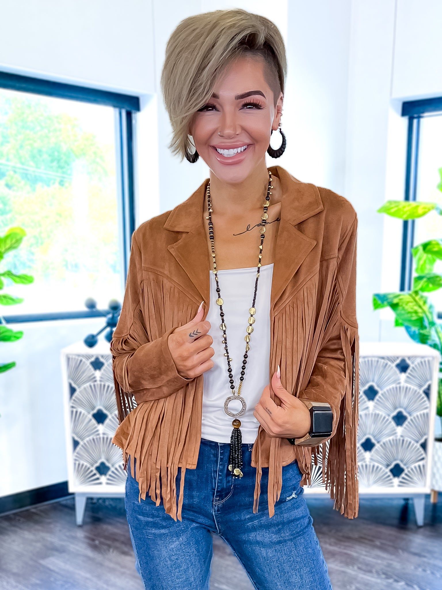Fringe Jacket | Camel sold by ZZs product image thumbnail 7