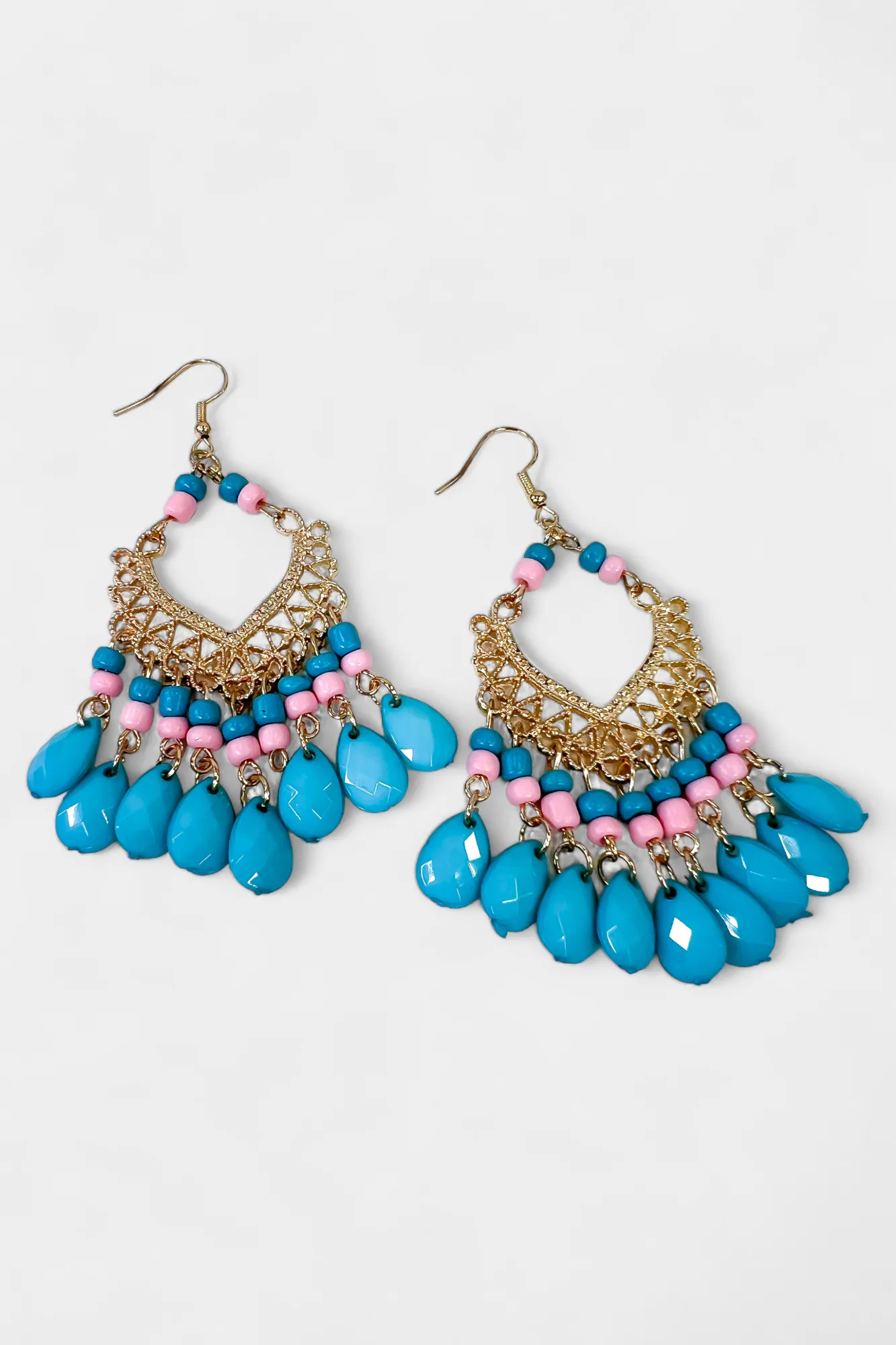 Turquoise Bohemian Chandelier Earrings sold by ZZs product image thumbnail 2
