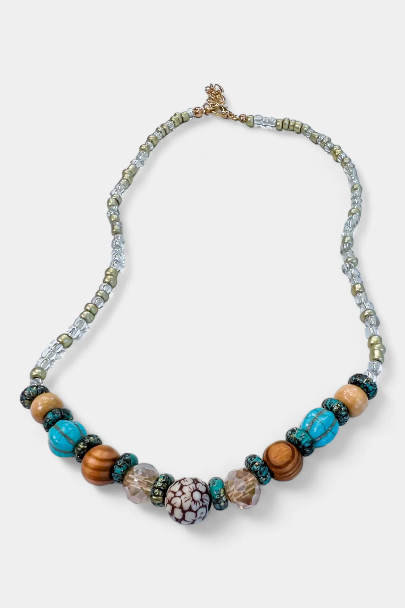 Bohemian Beaded Stone Necklace sold by ZZs product image thumbnail 5