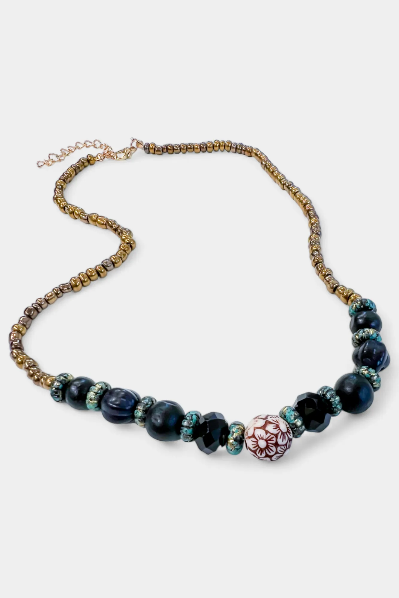 Bohemian Beaded Stone Necklace sold by ZZs product image thumbnail 3