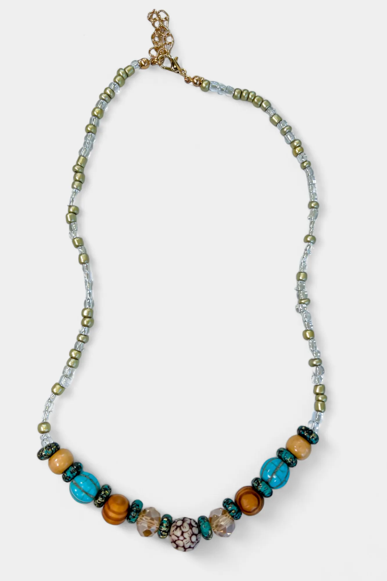Bohemian Beaded Stone Necklace sold by ZZs product image thumbnail 4