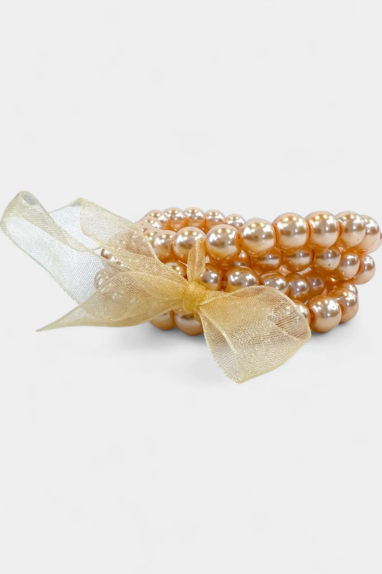 Tangerine Pearl Stretch Bracelets sold by ZZs product image thumbnail 5