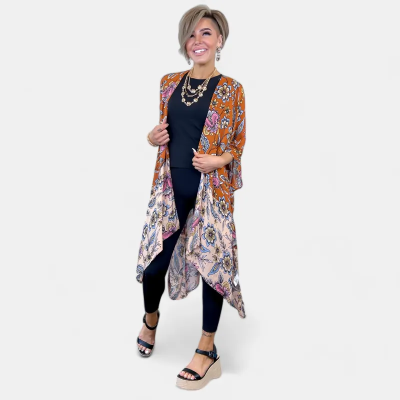 Garden Floral Kimono sold by ZZs