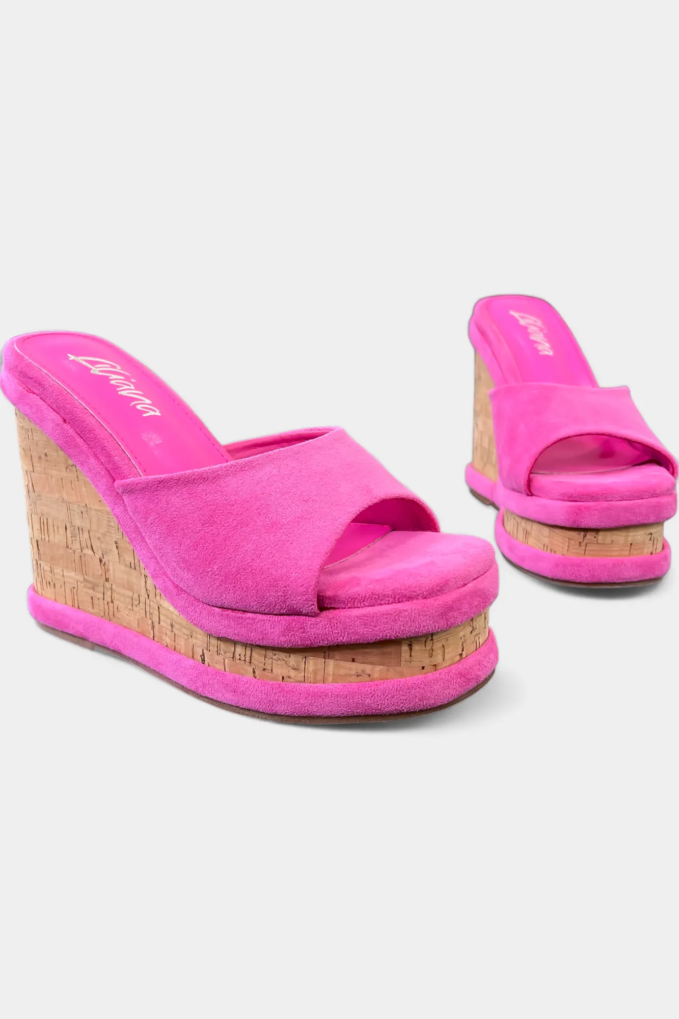 Pink Cork Wedge Sandals sold by ZZs product image thumbnail 4