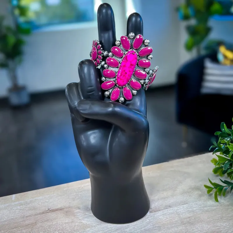 Western Stretch Bracelet | Fuchsia sold by ZZs