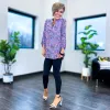 Lavender Multi Paisley Lizzy Top sold by ZZs