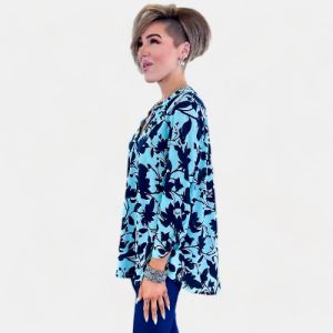 Mint Navy Lizzy Top sold by ZZs