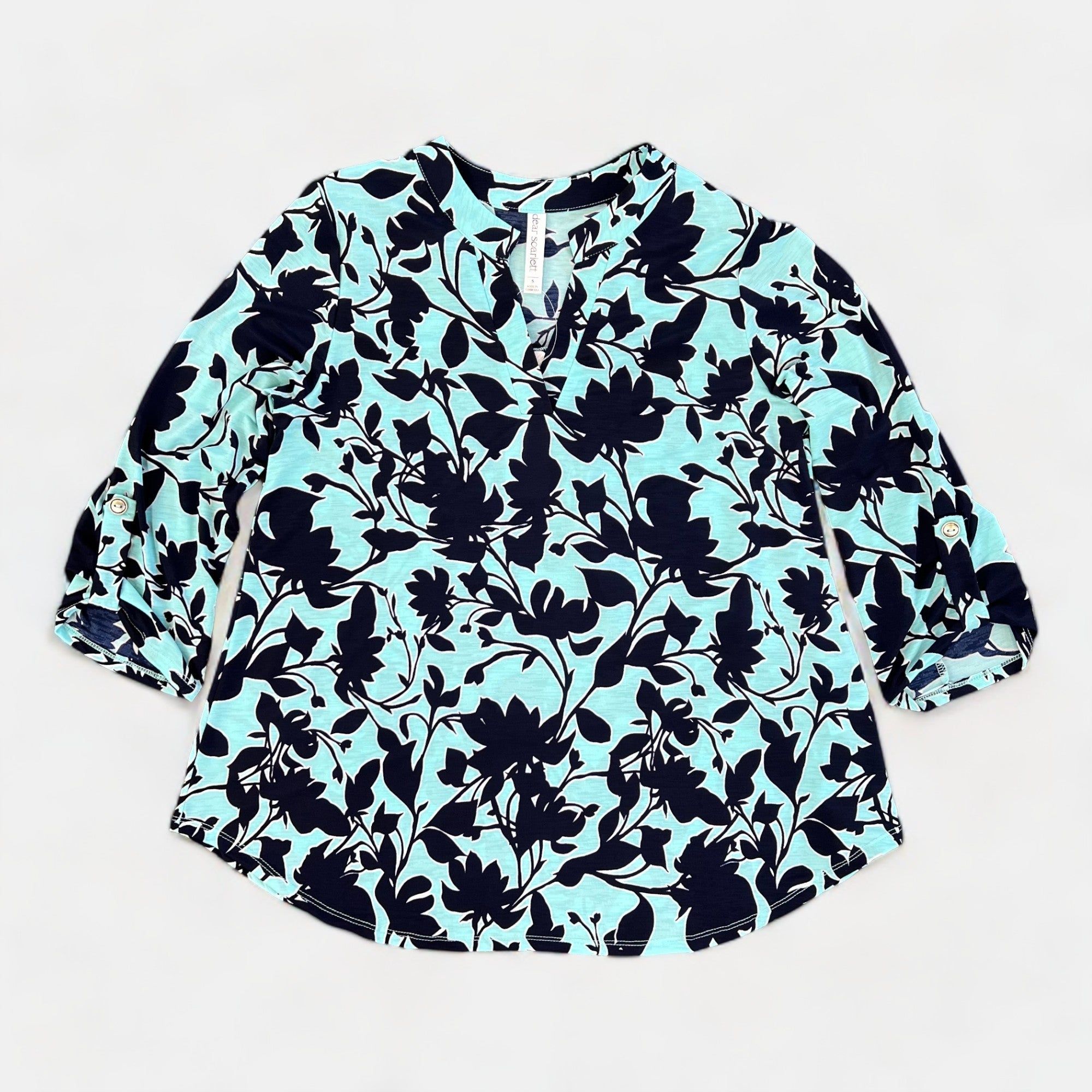 Mint Navy Lizzy Top sold by ZZs