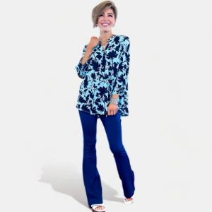 Mint Navy Lizzy Top sold by ZZs