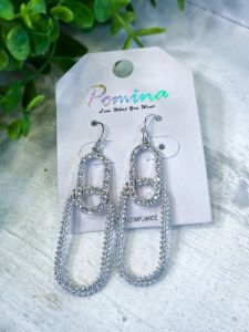Open Oval Earrings | Silver sold by ZZs