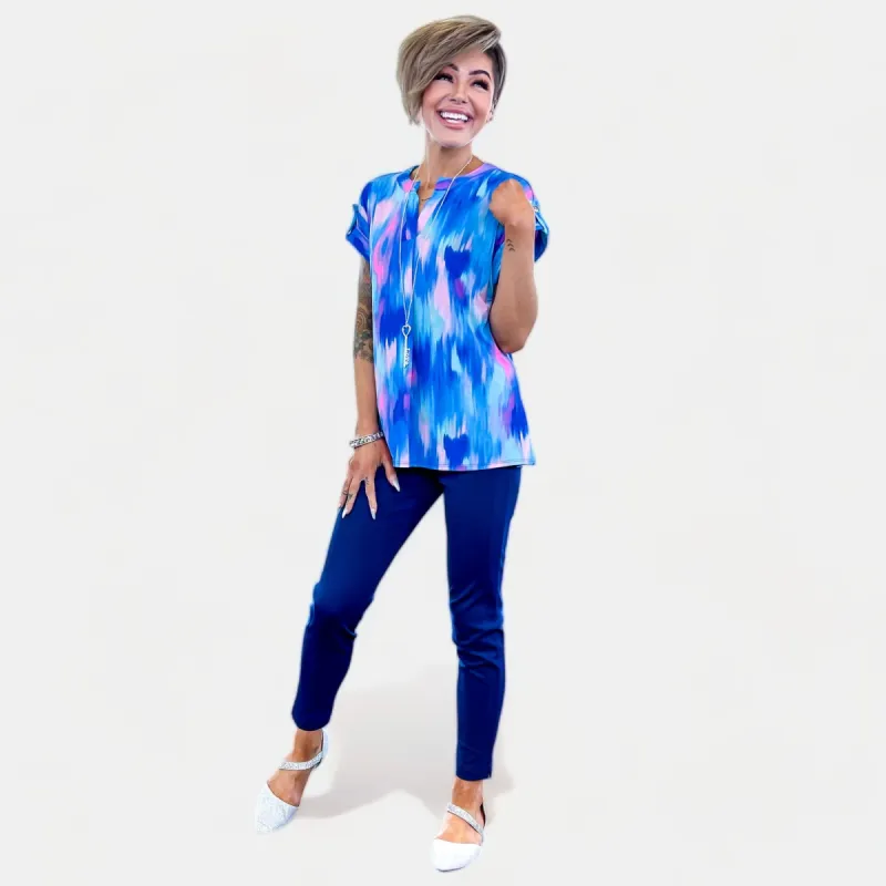 Royal Lizzy Short Sleeve Top [NO RETURNS] sold by ZZs