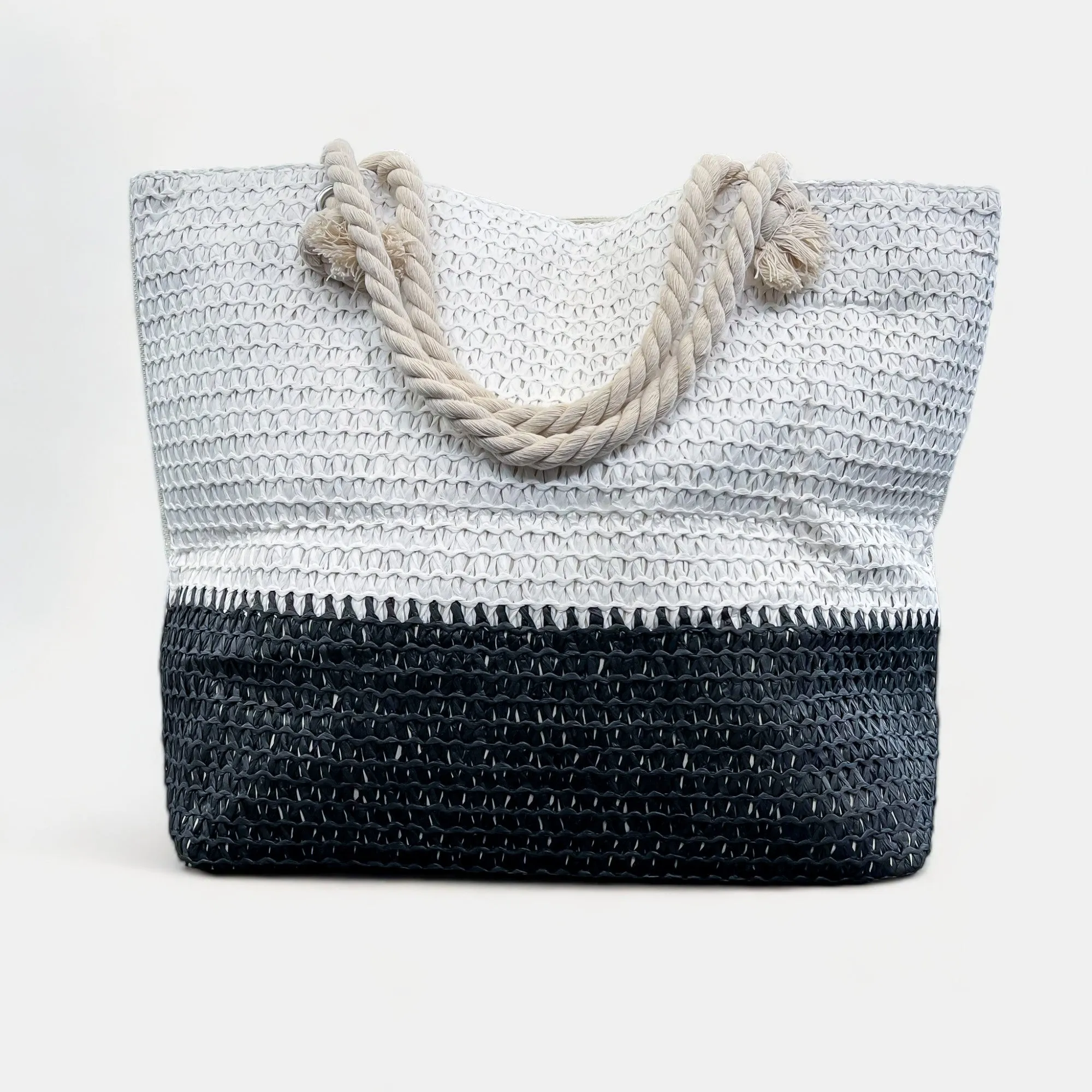 Black & White Beach Tote Bag sold by ZZs product image thumbnail 2