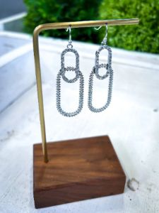 Open Oval Earrings | Silver sold by ZZs