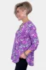 Lavender Abstract Lizzy Top sold by ZZs
