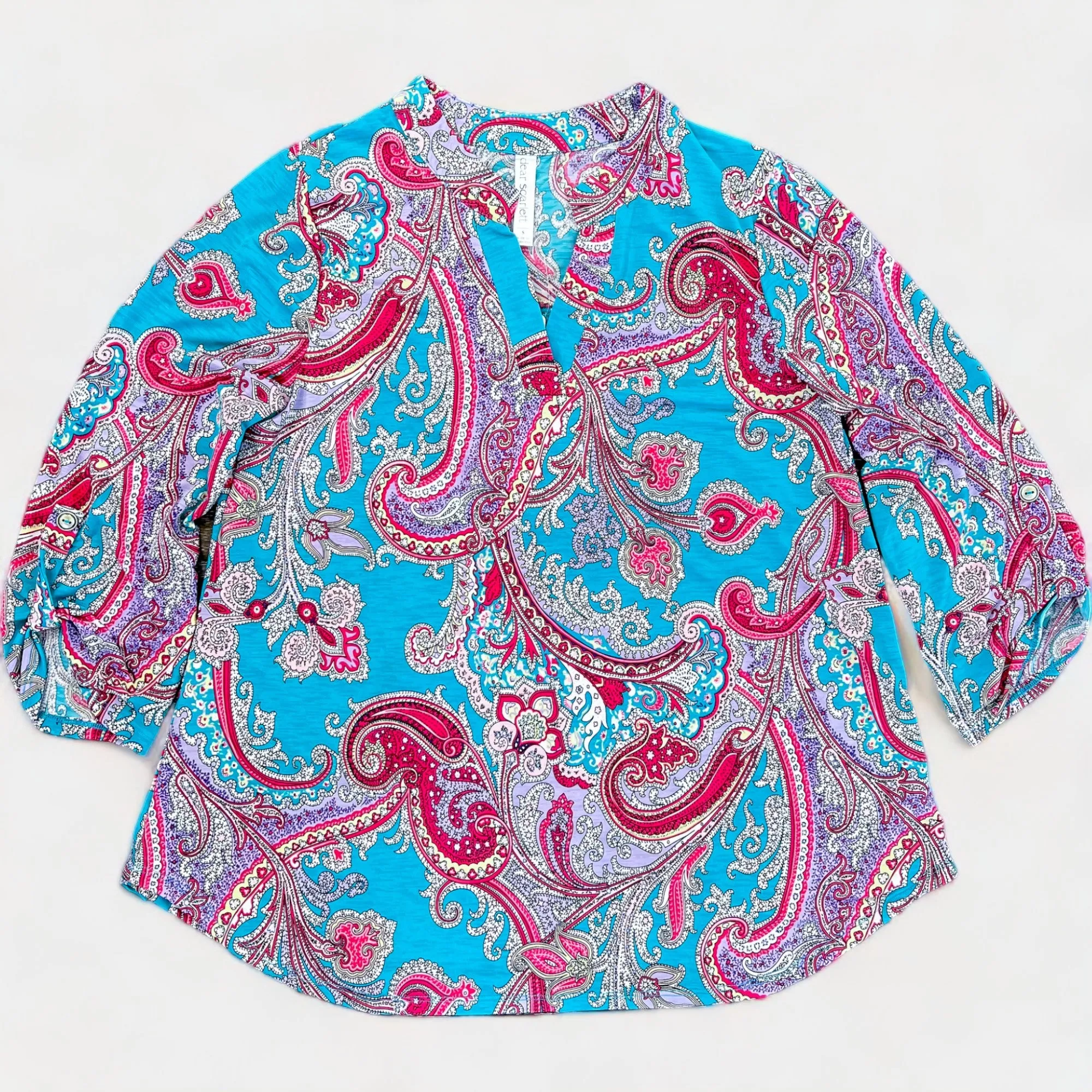 Blue Multi Paisley Lizzy Top sold by ZZs product image thumbnail 2