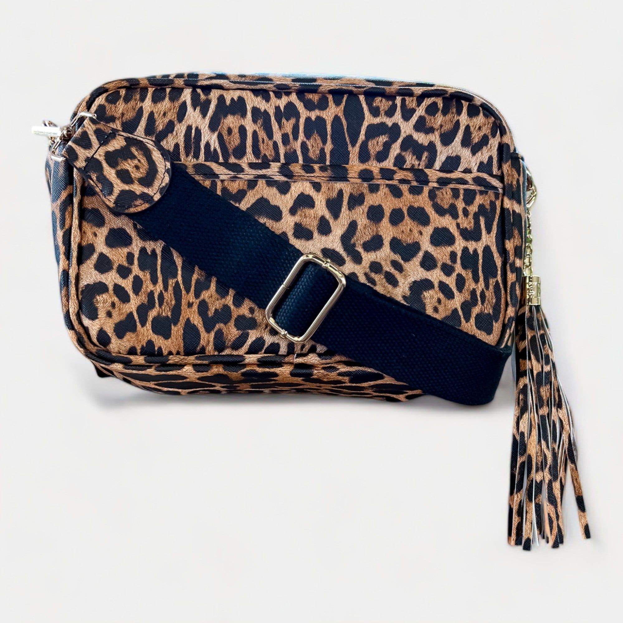 Leopard Faux Leather Crossbody Bag sold by ZZs