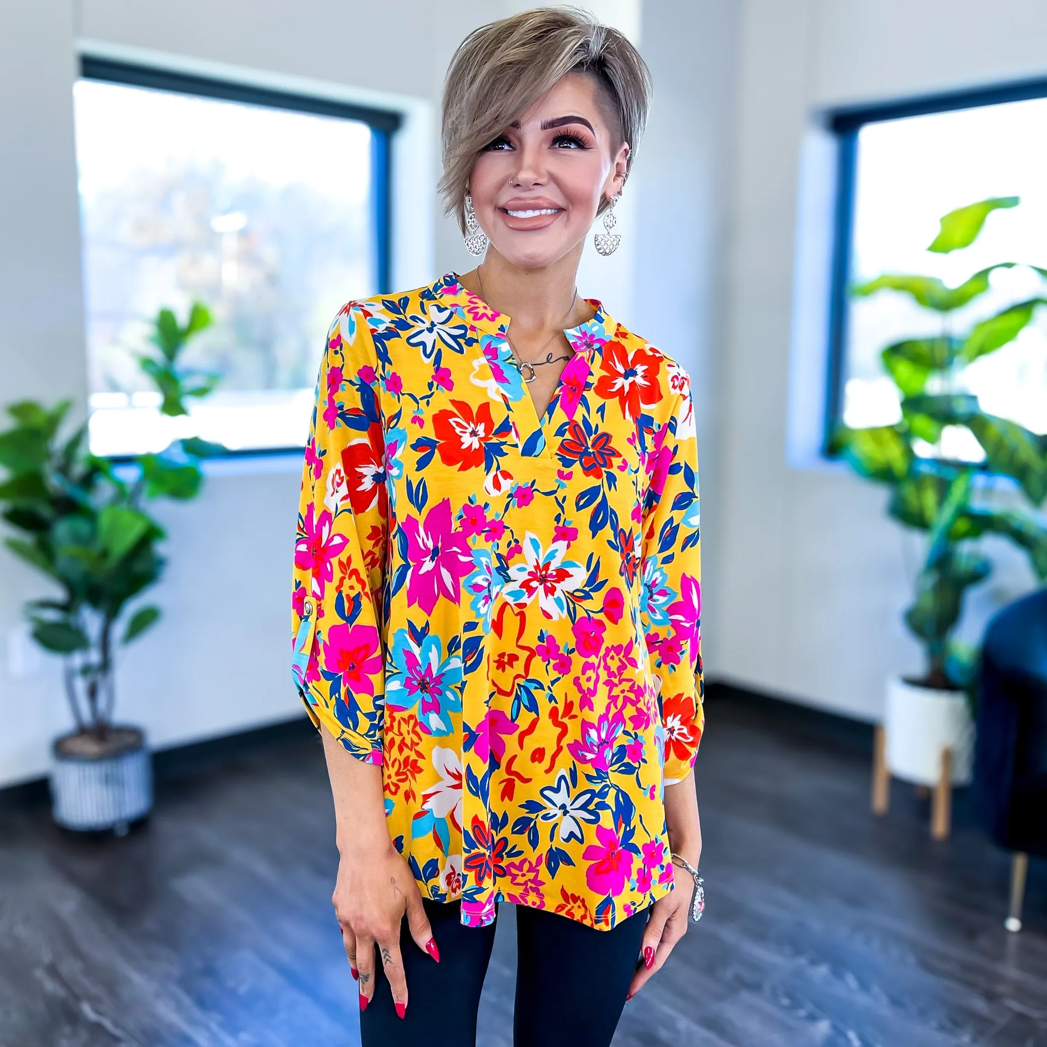 Yellow Multi Vacay Lizzy Top sold by ZZs product image thumbnail 2