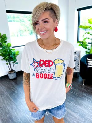 Red, White & Booze Tee [NO RETURNS] sold by ZZs