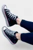 Black Embellished High Top Sneakers sold by ZZs