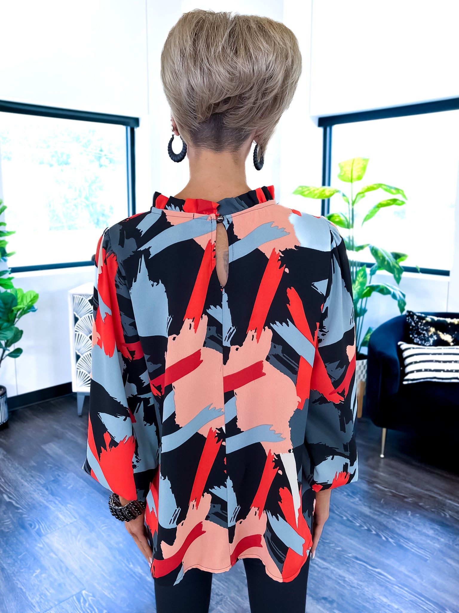 Bubble Sleeve Top | Geo sold by ZZs product image thumbnail 10