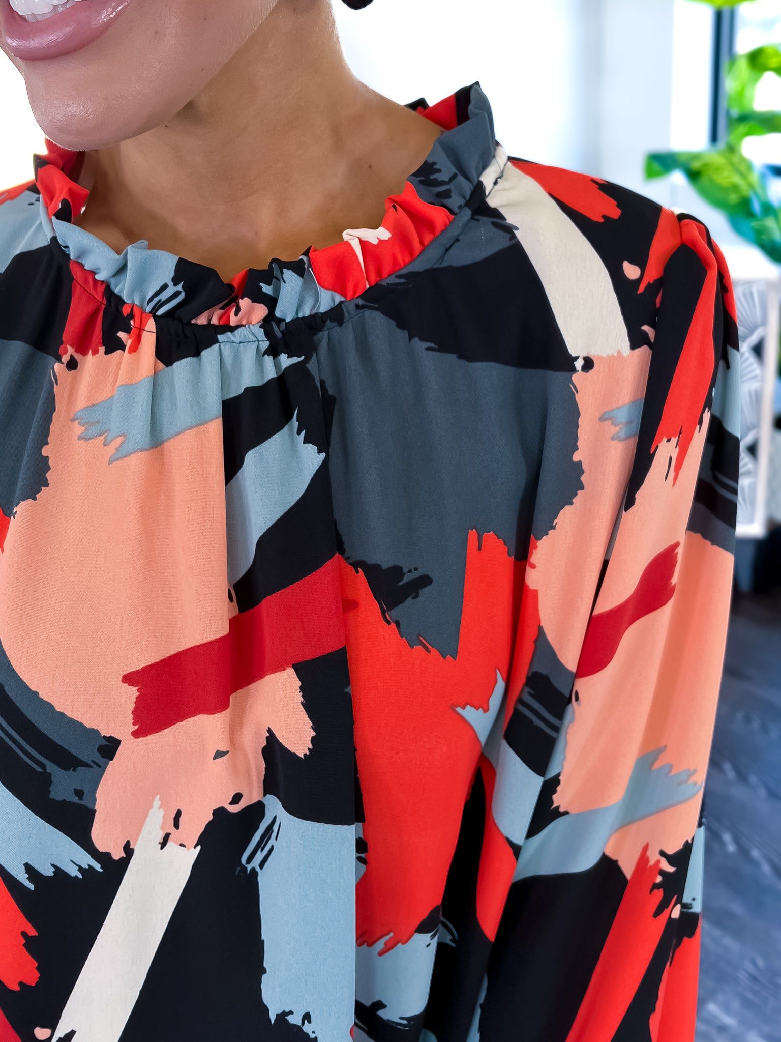 Bubble Sleeve Top | Geo sold by ZZs product image thumbnail 4