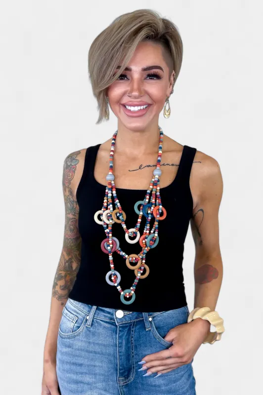 Black Ribbed Crop Tank sold by ZZs