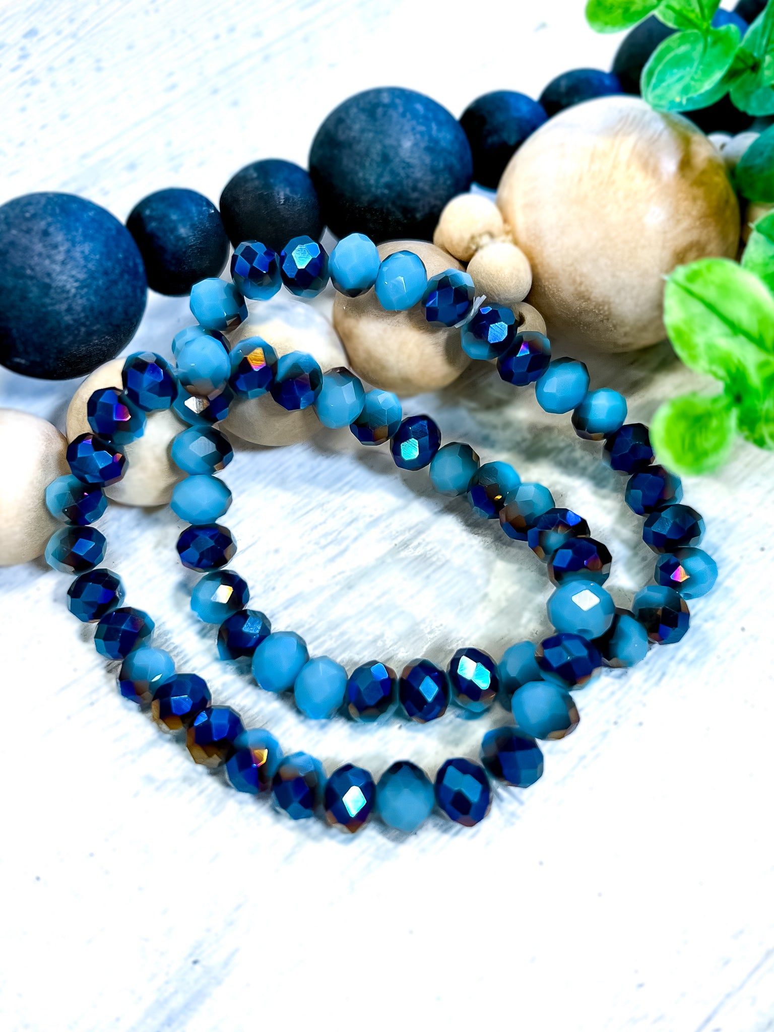 Beaded Stretch Bracelets | Blue sold by ZZs product image thumbnail 3