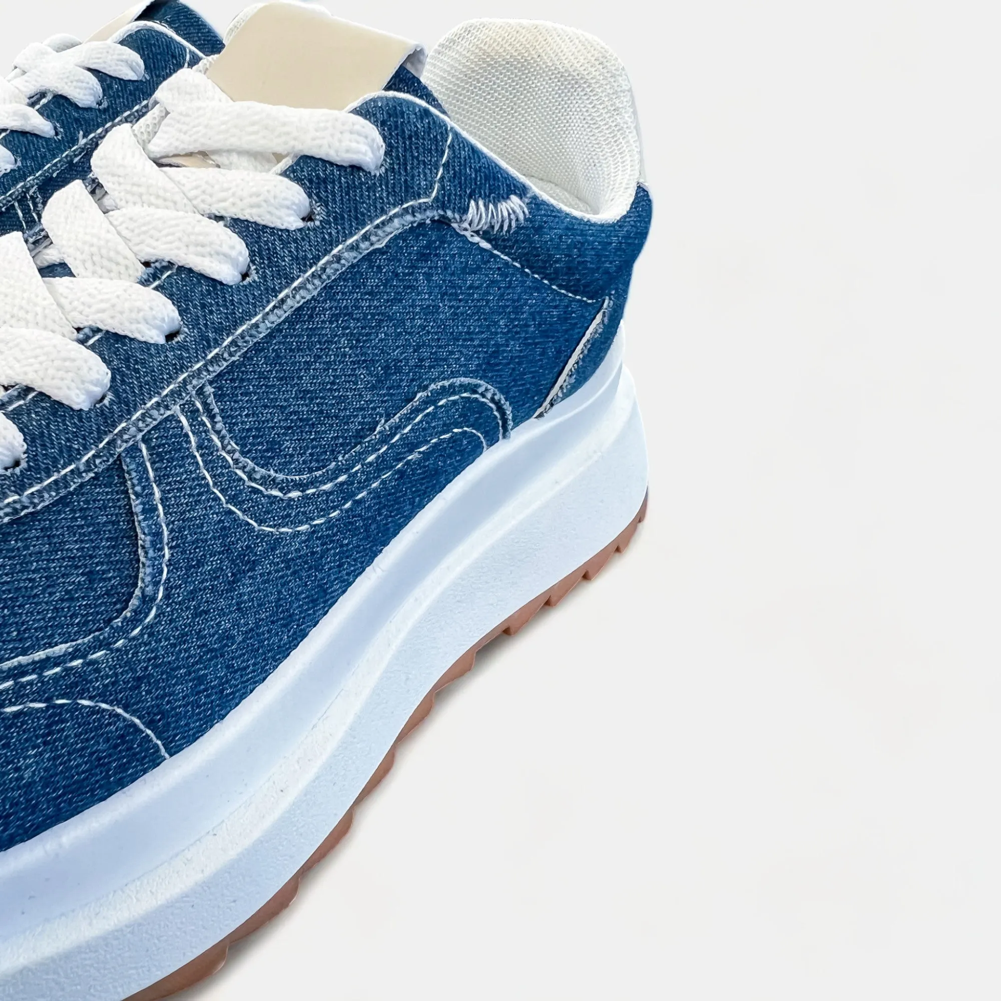 Dark Blue Denim Sneakers sold by ZZs product image thumbnail 4
