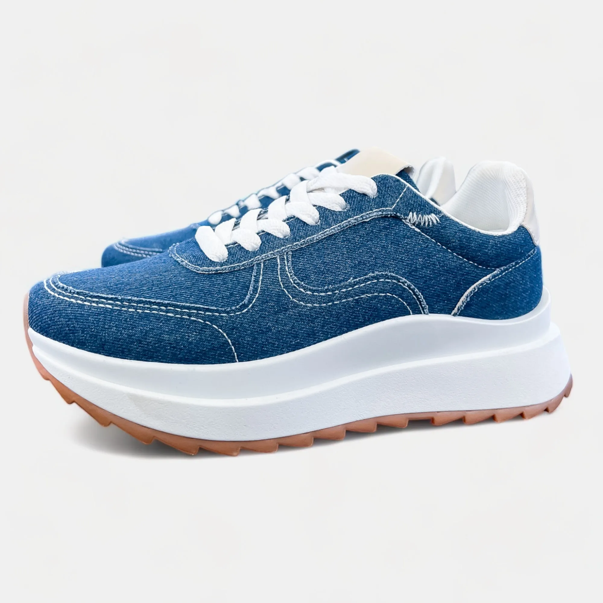 Dark Blue Denim Sneakers sold by ZZs product image thumbnail 2