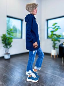Oversized Long Hoodie | Navy sold by ZZs
