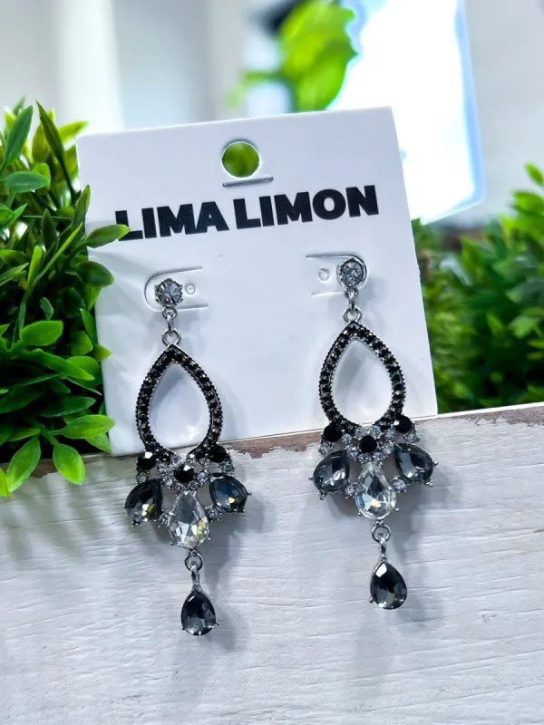 Teardrop Earrings | Black sold by ZZs