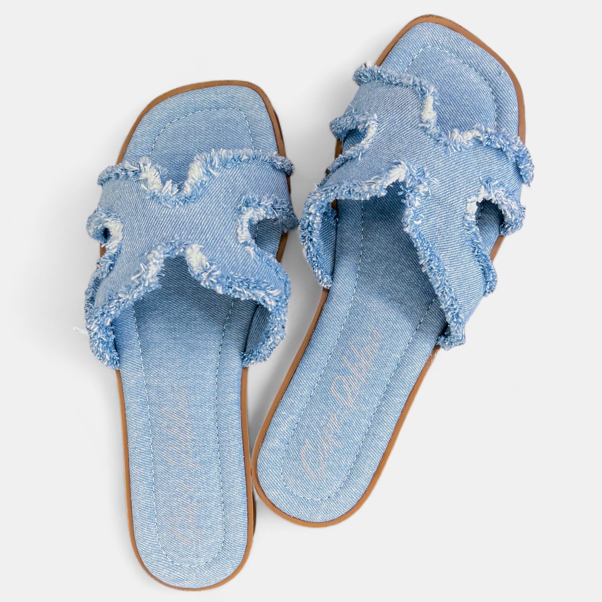 Denim Frayed Sandals sold by ZZs product image thumbnail 2