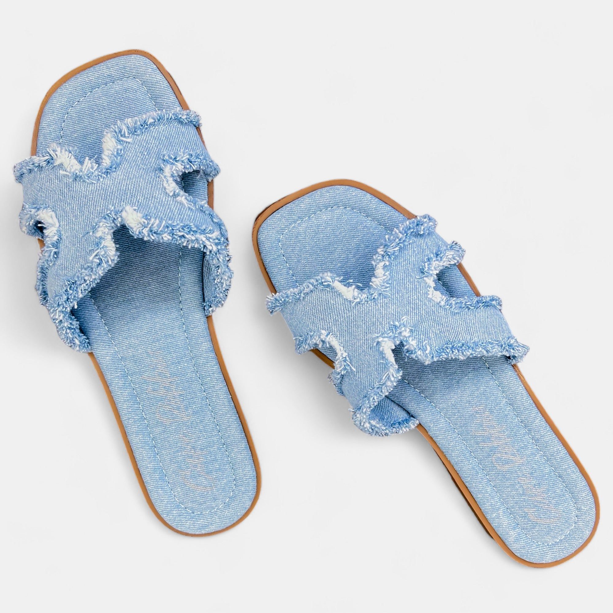 Denim Frayed Sandals sold by ZZs product image thumbnail 3