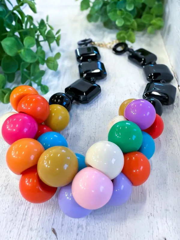 Resin Ball Necklace | Multi sold by ZZs