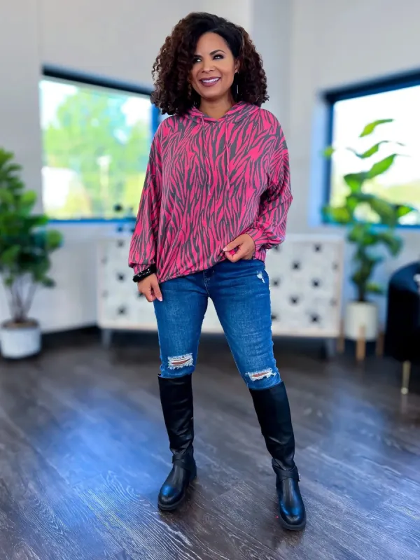 Holly Hoodie | Red Zebra sold by ZZs