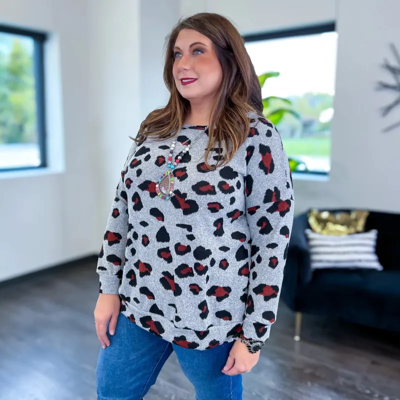 Grey Animal Weekender Top sold by ZZs