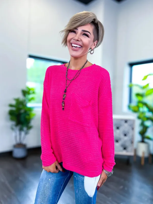 Jacquard Sweater | Fuchsia sold by ZZs