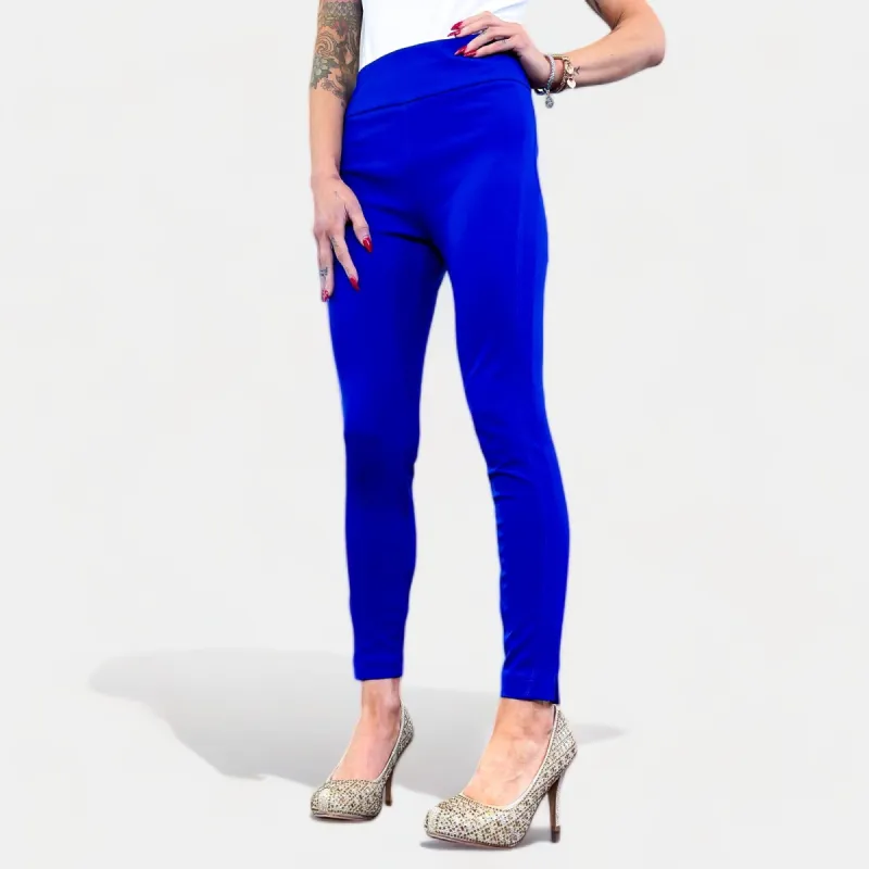 Blue High Waisted Skinny Crop Pants sold by ZZs