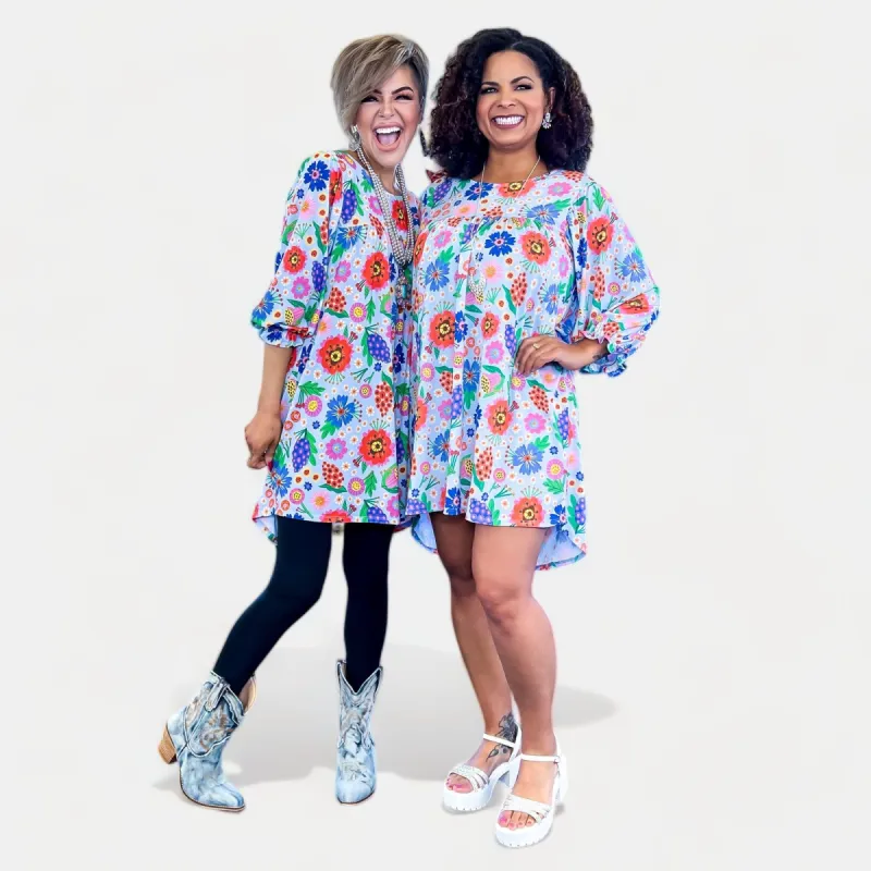 Floral Charlotte Short Dress sold by ZZs